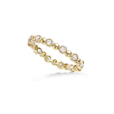 3 Microns Gold Plated Ring 12EY0390CZ